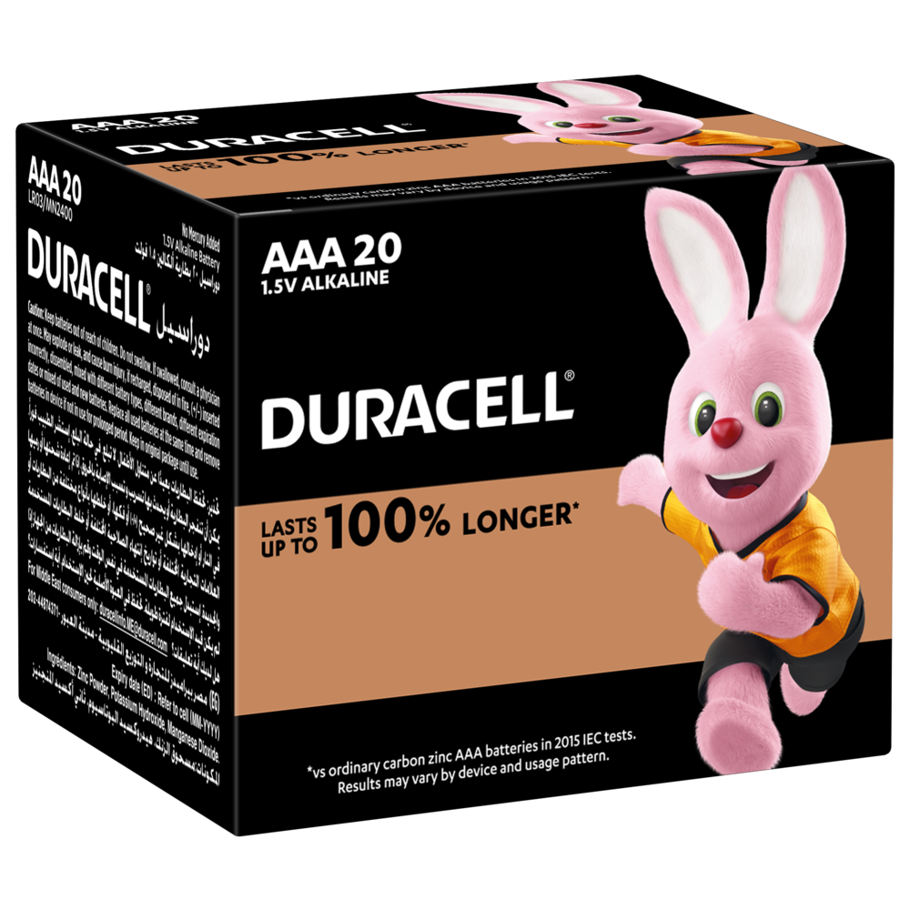 PILHA AAA ALKALINA DURACELL CARTELA C/2UNI