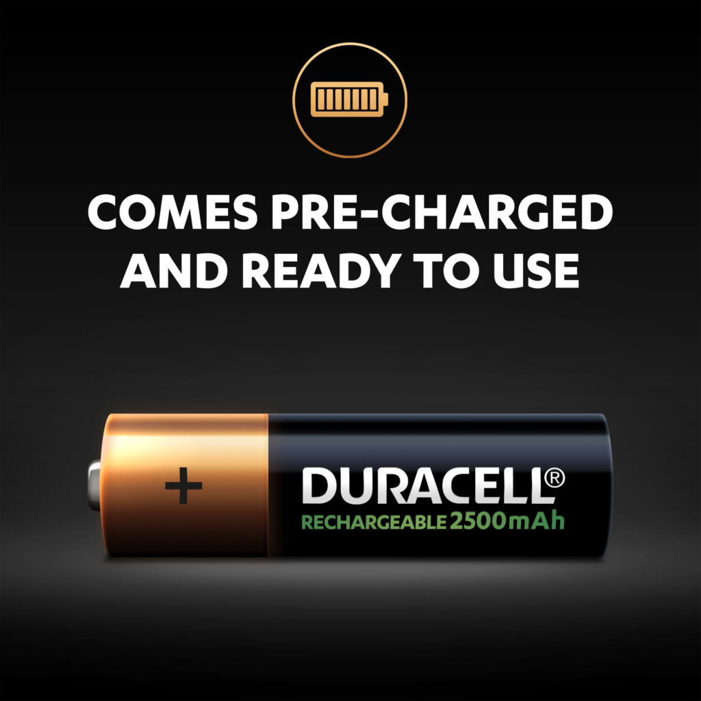16 AA (2500 mAh) + 16 AAA (900 mAh) Duracell Rechargeable Battery Combo